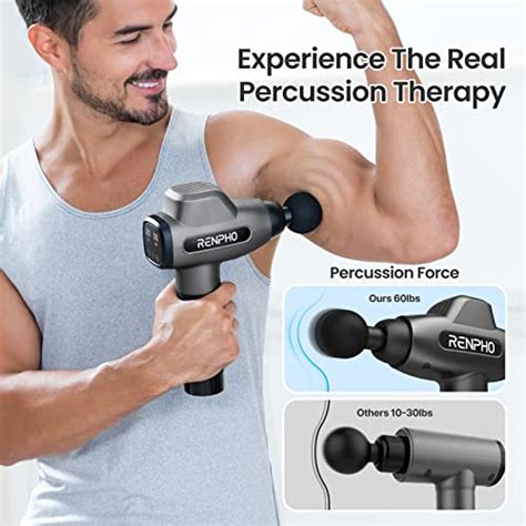 Renpho Percussion Massage Gun Deep Tissue Professional Powerful Quiet