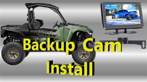 UTV Backup Camera For Plowing Install Yamaha Wolverine RMAX 1000 Side