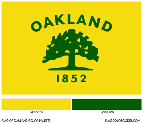 Oakland Flag Color Codes