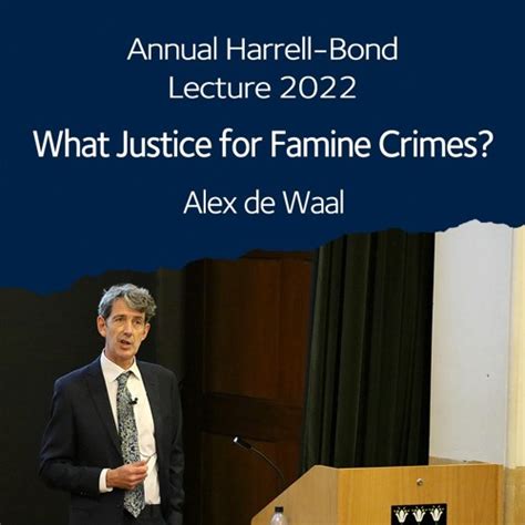 Stream episode What Justice for Famine Crimes? | Professor Alex de Waal ...