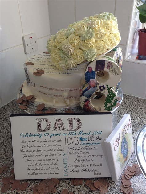 80th Birthday Cake My Dad Celebrates 80 Years On 17 March My Heart And Soul Went Into Making