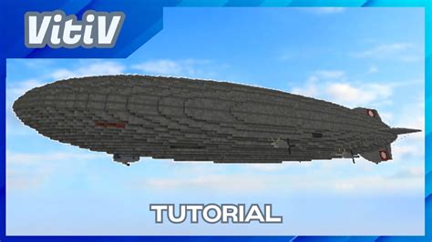 German Rigid Airship LZ 129 Hindenburg In Minecraft 1 1 Scale