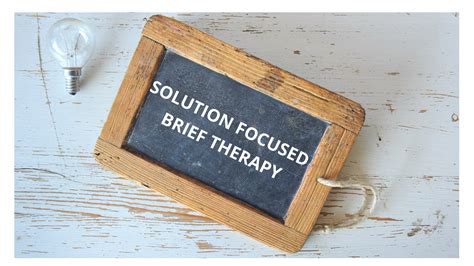 Introduction To Solution Focused Brief Therapy