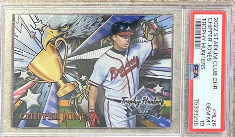 Chipper Jones Stadium Club Chrome Trophy Hunters Refractor