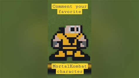 Scorpion Mortal Kombat Pixel Art Timelapse In Minecraft Youtube