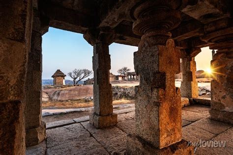 Beautiful Ancient Architecture Of Temples On Hemakuta Hill Hampi