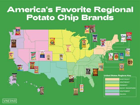 America's Favorite Regional Potato Chip Brands [Map] | VinePair