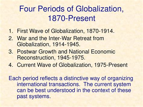 Globalization In Historical Perspective A Ppt Download