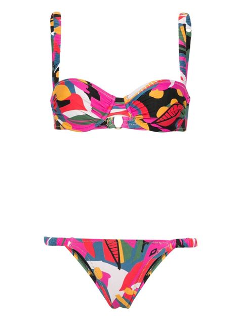 Reina Olga Brigitte Underwired Bikini Set Farfetch