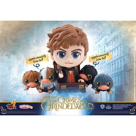 Hot Toys Cosb Newt Scamander And Baby Nifflers Cosbaby Collectible