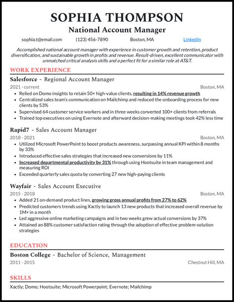 Account Manager Resume Examples That Work In