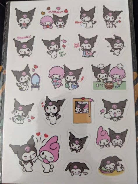 Kuromi Stickers Printable