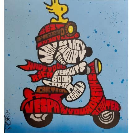 Painting Snoopy Vespa By Cmon Carr D Artistes