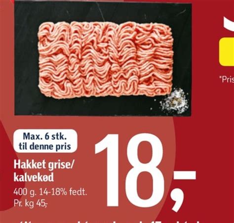 Ukendt Hakket Kalv Og Grisek D Tilbud Hos F Tex