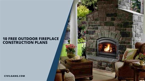 10 Free Outdoor Fireplace Construction Plans - CivilGang