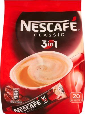 Nescafe 3w1 Classic Kawa Rozpuszczalna Z Mlekiem I Cukrem 20 Saszetek