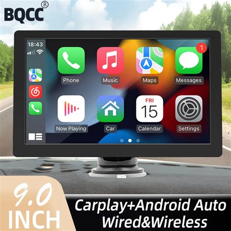 Bqcc Leitor De V Deo Multim Dia Autom Vel Polegada Android Auto