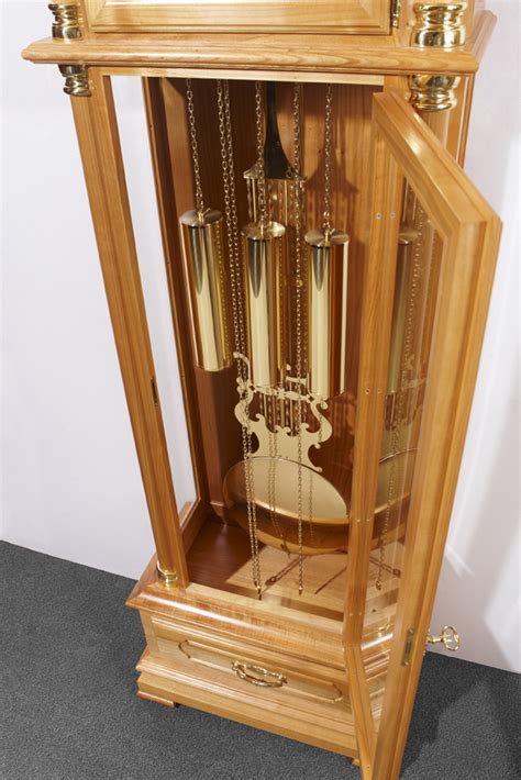 German Grandfather Clock Heilbronn Solid Cherry Tree Made In