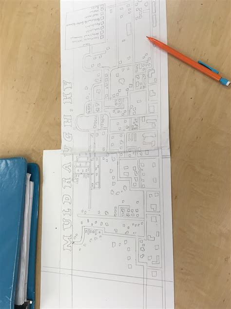 Drew a irl Muldraugh map! (WIP still) : r/projectzomboid