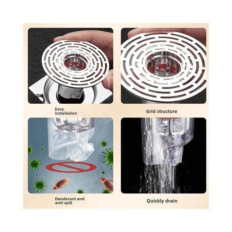 Desagüe De Piso De Baño Desagüe Rápido Tornado Tapón A Prueba De Olores Desagüe Universal