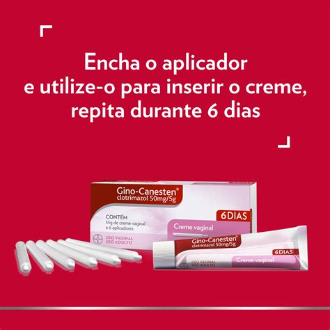 Creme Vaginal Interno De Dias Para Candidiase Gino Canesten