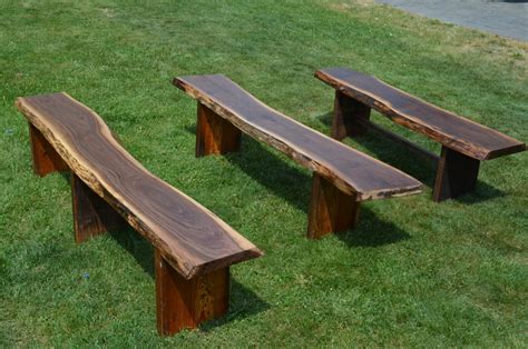 Reclaimed Wooden Benches Outdoor Garden Benches Live Edge