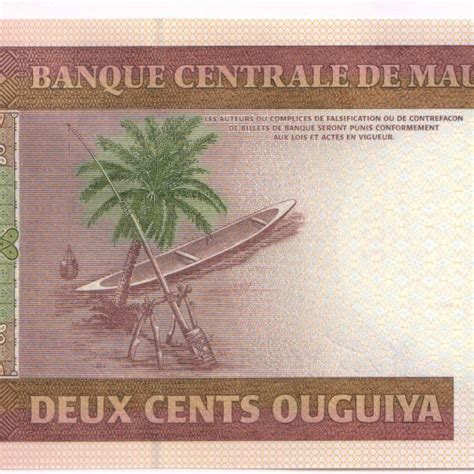 Mauritania 200 Ouguiya 2013 Unc Currency Note KB Coins Currencies