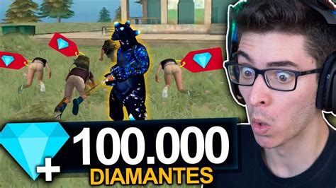 A CADA KILL COMPRO 10 MIL DIAMANTES NO FREE FIRE 100 MIL DIAMANTES