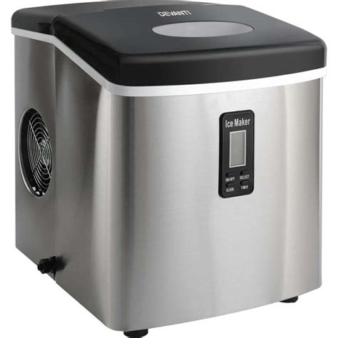 Devanti Ice Maker Machine Commercial Stainless Steel Portable Ice Cube