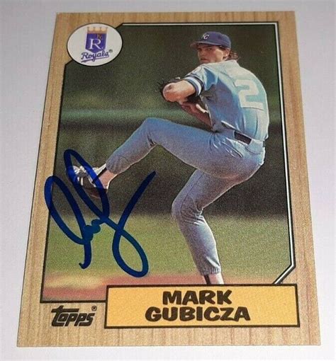 1987 Topps 326 Mark Gubicza For Sale Online EBay