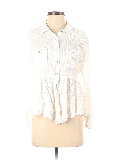 Ivy Jane 100 Cotton White Long Sleeve Blouse Size Xs 79 Off Thredup