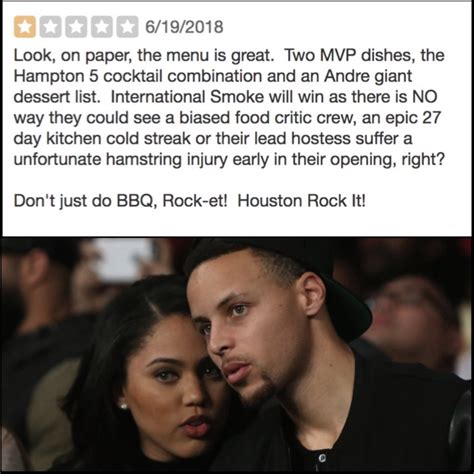 Yelp Has To Step In After Rockets Fans Flood Ayesha Currys New Houston