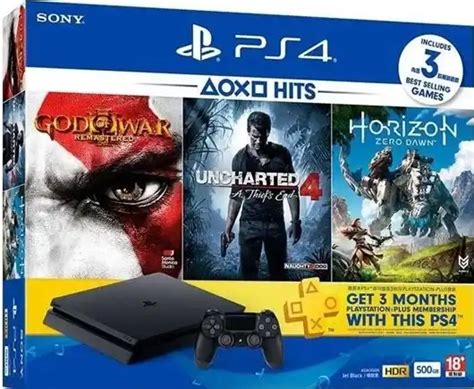 Sony PlayStation 4 Slim God Of War Uncharted 4 Horizon Bundle