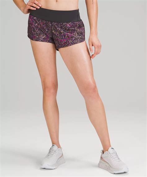 Lululemon Speed Up Low Rise Lined Shorts In Topography Graphite