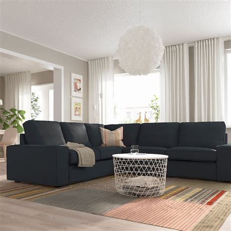 Kivik Corner Sofa 4 Seater Tresund Anthracite Ikea