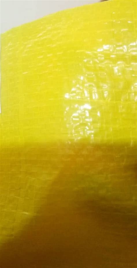 120 GSM Yellow HDPE Tarpaulin Fabric at Rs 130 kg एचडपई फबरक in