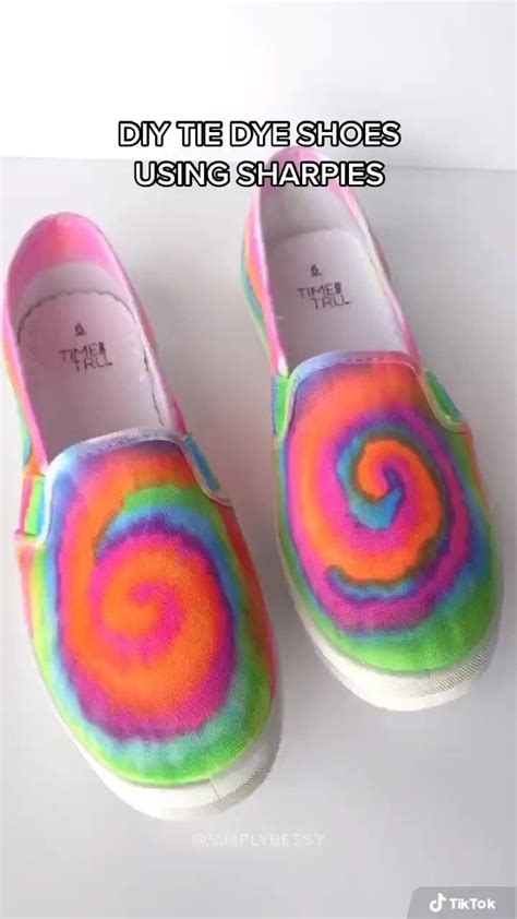 How To Tie Dye Shoes With Sharpies Artofit