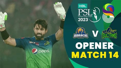 Opener Karachi Kings Vs Multan Sultans Match Hbl Psl Mi T