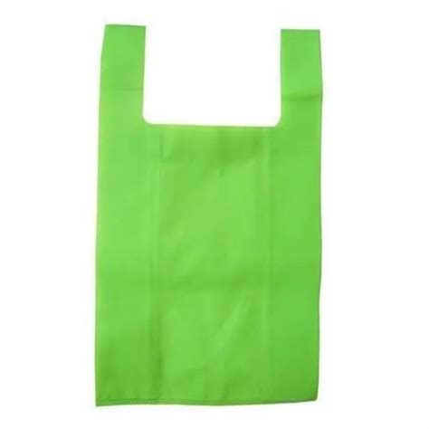 Plain Green Non Woven U Cut Shopping Bag At Rs 145 Kilogram In New