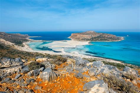 Isla De La Laguna Y De Gramvousa De Balos En Creta Grecia Imagen De