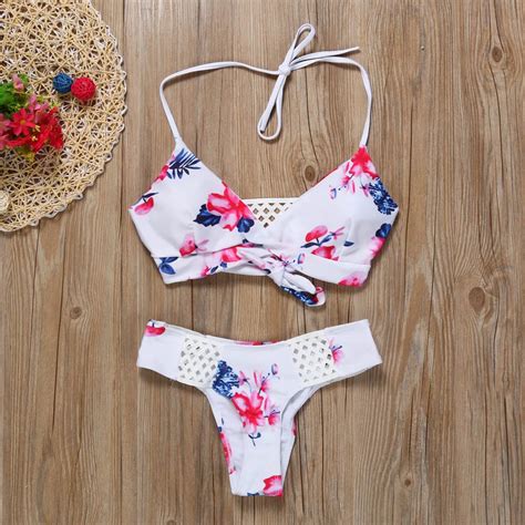 Swimsuits Women Summer 2018 Women Push Up Padded Bra Bathing Suit