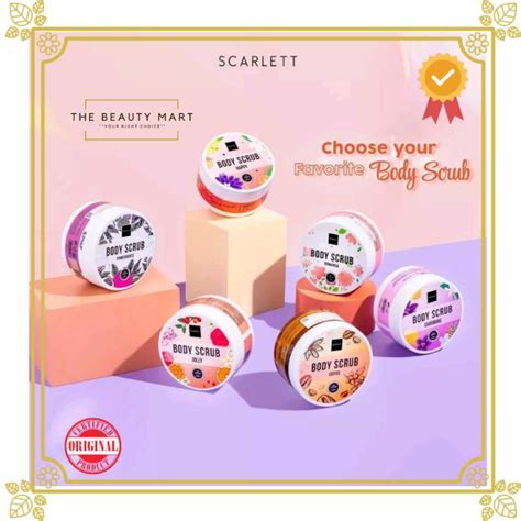 Jual Scarlett Whitening Body Scrub Lulur Mandi Scarlett Jolly