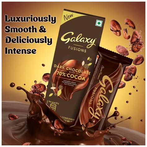 Buy Galaxy Fusions Dark Chocolate Bar Silky Smooth With Cocoa