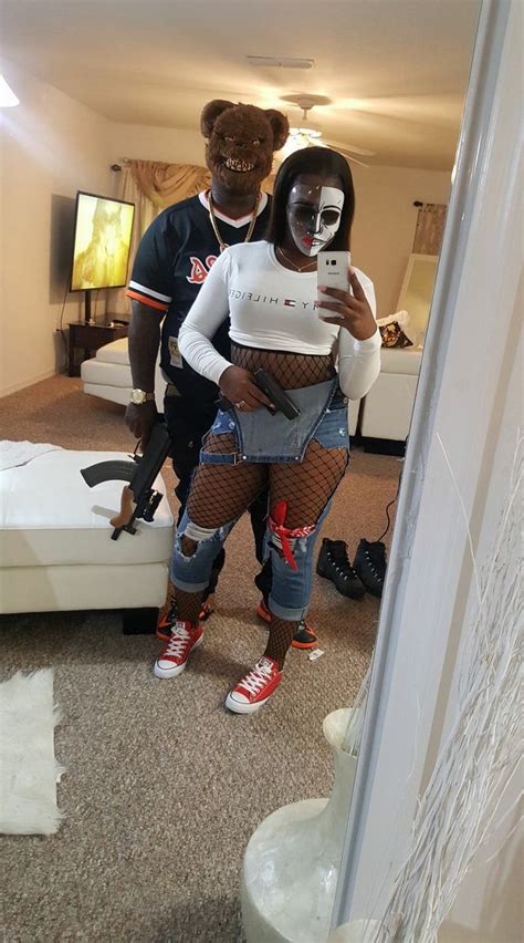 Couple Halloween Costumes Relationship Goals Bae Halloween Myaafranee In 2020 Black Girl