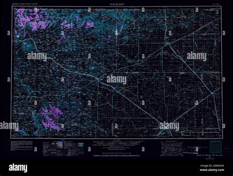 Map of dalhart texas hi-res stock photography and images - Alamy