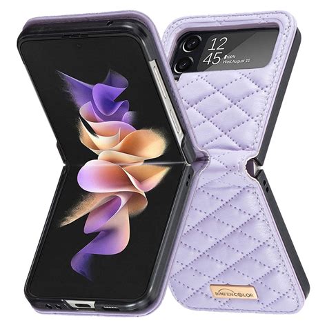 Kj P Deksel Samsung Galaxy Z Flip Quilted Lilla Online