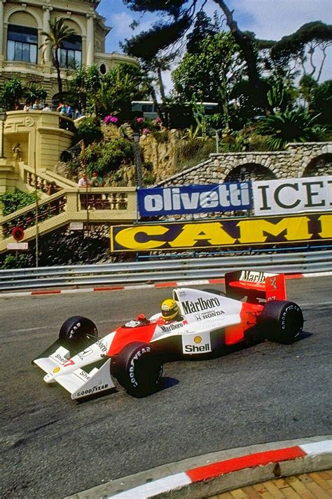 1990 Monaco Gp Ayrton Senna Driving A Mclaren Honda Started From