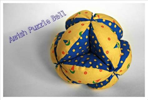 Mit Nadel und Faden Amish Puzzle Ball Diy geschenke nähen Basteln