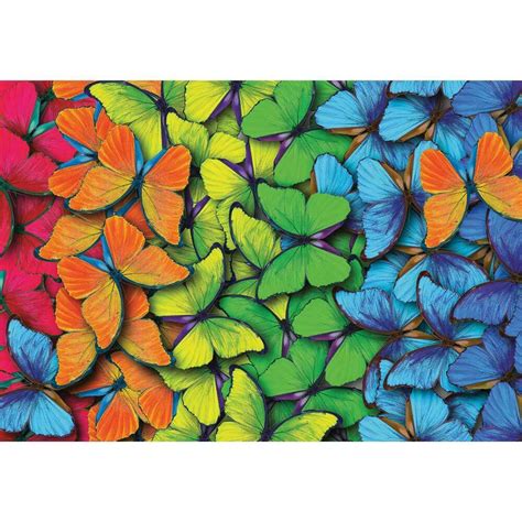 Rainbow Butterflies, 1000 Piece Puzzle, Lang – Prestige Puzzles