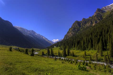 Kyrgyzstan Landscape Valley Lazer Horse